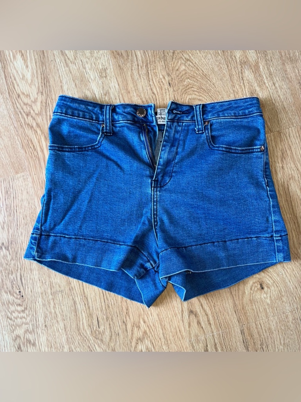 Forever 21 Denim Shorts Size 28 High Rise Blue Jean Shorts
